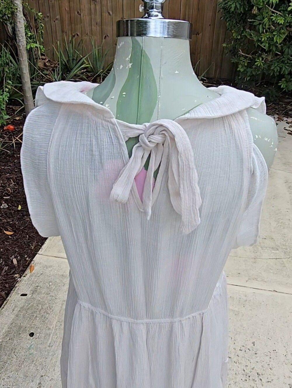 Sweet Wanderer Cream Ruffle Tiered Midi Dress - Picture 7 of 13